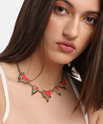 Sangria Women's Geometric Collar Necklace Gold-plated Plated Alloy Necklace