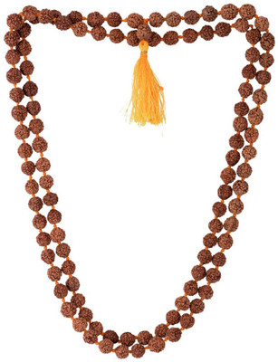 Jewelswonder Rudraksha Mala Original Nepal (Brown, 108 Rudraksha Beads, 9 mm Wood Necklace