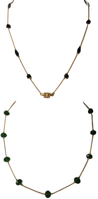 RDH Jewellery Sparkling Beads Gold-plated Plated Stainless Steel Chain