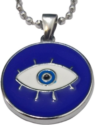 JDDCART Nazar Suraksha Eye Silver Pendant with chain for men and women Alloy Necklace