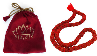 Dharmsaar Dharmsaar Certified 5 Mukhi Rudraksha Mala Big Beads Rudraksha Necklace