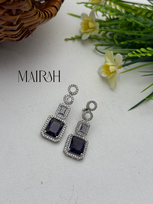 MAIRAH Brass Gold-plated Blue, Silver Jewellery Set(Pack of 1)