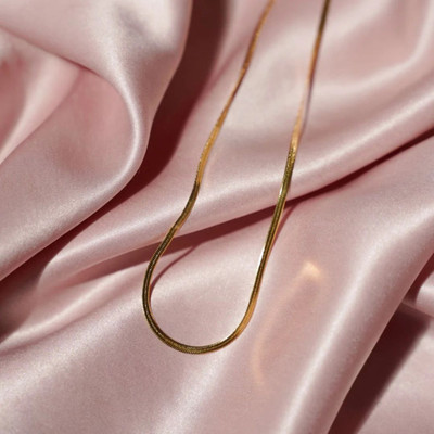 MoonMade Thin Gold Snake Gold-plated Plated Stainless Steel Chain