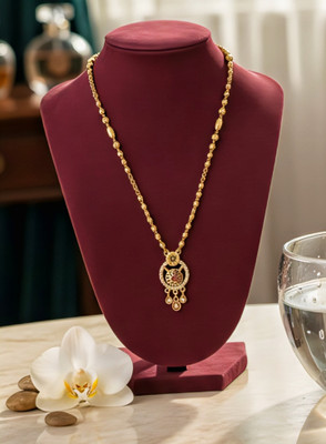 VIJETA IMITATION Brass, Gold-plated Plated Brass, Alloy, Stainless Steel Necklace