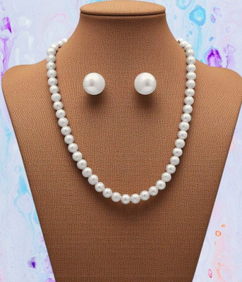 DD Pearls Freshwater pearl necklace set Pearl Gold-plated Plated Mother of Pearl Necklace Set