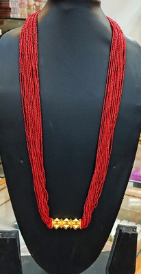 Gorkhastyle Beads Gold-plated Plated Crystal, Copper Necklace