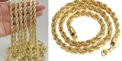 ACD FASHION gold brass metal necklace chain129 Gold-plated Plated Brass Chain