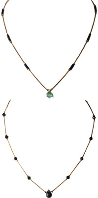 Maruti Creator Sparkling Beads Gold-plated Plated Stainless Steel Chain