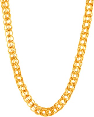 MEENAZ 1 Gram Gold plated Chain For Boys Men gents boyfriend necklace chain neck design Titanium, Gold-plated Plated Metal, Brass, Copper, Alloy, Stainless Steel Chain