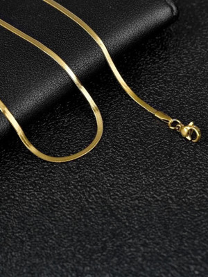 REVERSEA Mens Fashion Jewellery Valentine Stylish Titanium Long chains Casual Gold-plated Plated Copper, Stainless Steel Chain