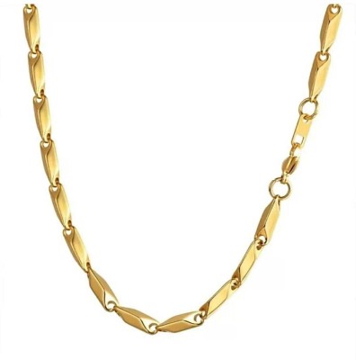 HOUSEOFTRENDZZ MENS 2MM GOLD FINISHED LINKED Stainless Steel Chain