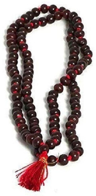 Somapa 108 Beads Lal Chandan Mala for Mantra Jaap with Bag for jaap Beads Wood Chain
