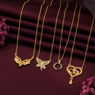 house of common Gold-plated Plated Brass Necklace
