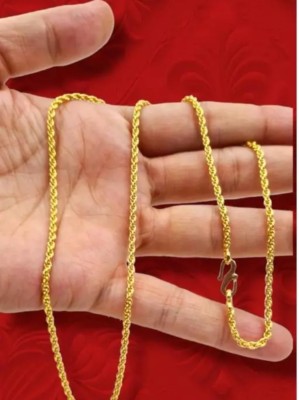 zhome Light weight gold plated party wear chain Gold-plated Plated Copper Chain