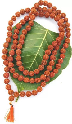 Rashifaashion 5 Mukhi Certified Nepali RUdraksha Beads Mala Rudraksha Necklace