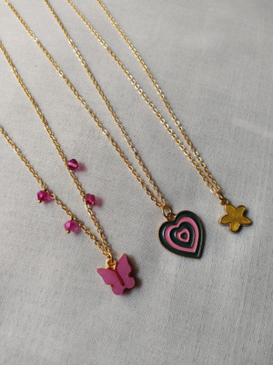Kuldevi Entersprise Gold-plated Plated Stainless Steel Chain Set