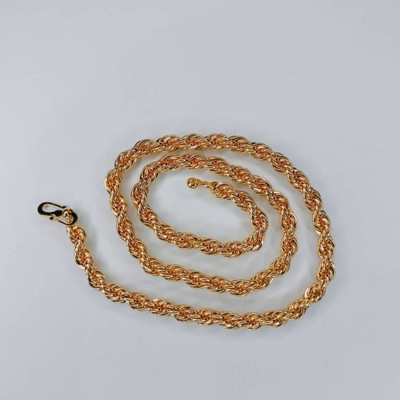 LASAVAMON 1 gram High Quality Indian Polished “20” Inches Gold Chain for Men and boy Gold-plated Plated Alloy Chain