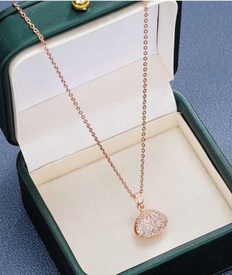 house of common Diamond Brass Plated Alloy Necklace