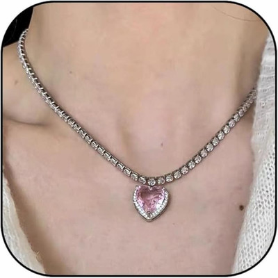 Jewels Theme Silver Plated Alloy Chain