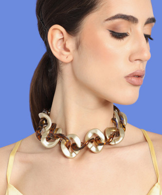 SOHI Gold-plated Plated Alloy Necklace