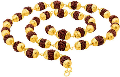 HAPPY CREATION RudrakshMala Gold-plated Plated Brass Chain