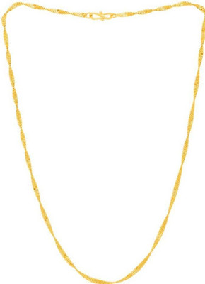 Faizam Collection Trendy Fancy Classic Byzantine Stylish Bold & Franco Heavy Men Rhodium Chain Gold-plated Plated Alloy Chain