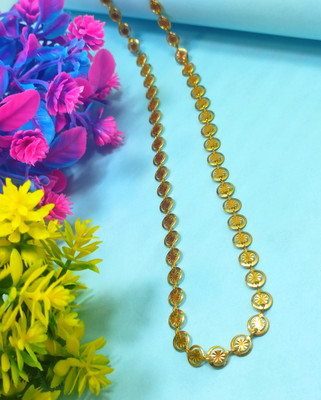 Divyanshi Collection Gold Plated Partywear Ladies Chain Gold-plated Plated Brass Chain