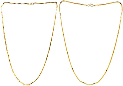 HEM RUPA The Perfect Necklace Chain for Men and Boys Gold-plated Plated Metal, Brass Chain
