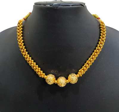 ALANKARSTORE Gold-plated Plated Brass Choker