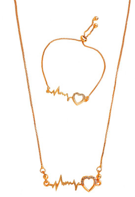 JWEL DESIGN Diamond Gold-plated Plated Alloy Chain