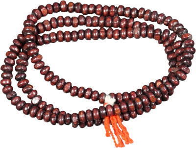 SHATAKAM Red sandalwood mala with tassel 108 beads for (jaap/wearing/chanting) Wood Chain