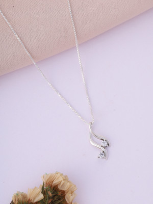 RAGABANDHA DESIGN STUDIO Zircon Silver Plated Silver Chain Set