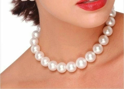 Agrawal Sales Designer women necklace(without earrings) Pearl Gold-plated Plated Alloy Necklace
