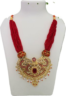 Dhanlaxmi Creation AAD Beads Gold-plated Plated Copper Necklace