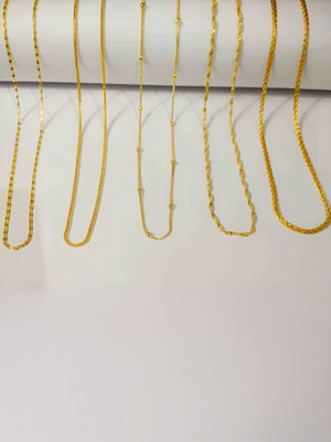 REVERSEA Buy 1 get 4 FREE LONG SIZE 24 INCH Gold-plated Plated Alloy Chain Set Gold-plated Plated Brass, Copper Chain