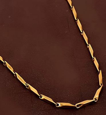 Maatrachaaya Stylish Gold Plated Rice Chains For Girls/Boys Gold-plated Plated Brass Chain