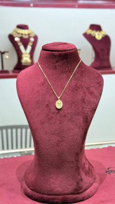 immitation Floral Rose Gold Plated Chain Metal Chain Set
