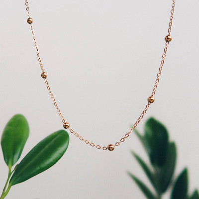 VESTURE KNOT Gold Beads Fancy Chain For Women & Girl Beads Gold-plated Plated Alloy Chain