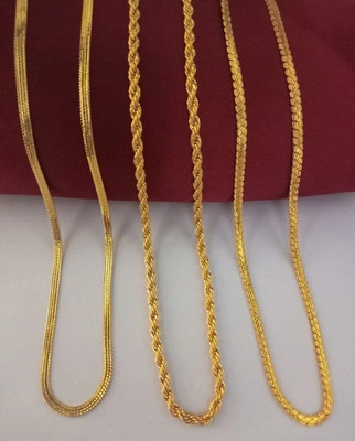 REVERSEA 21 INCH MINIMUM ORDER QUENTY 3 Gold-plated Plated Brass Chain