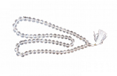 RATAN BAZAAR Certified and Original Sphatik Beads Mala for Women Crystal Stone Chain