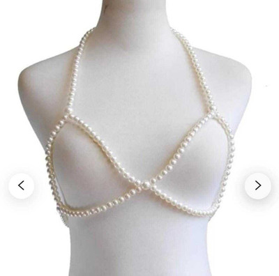 MRPlifestyle Body chain Pearl Alloy Chain