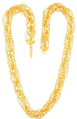 PROSHIMIVA 1 gram High Quality Indian Polished “20” Inches Gold Chain for Men and boy Gold-plated Plated Alloy Chain