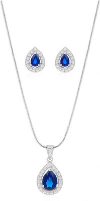 GEMGLEAM SIB/1 Ruby Silver Plated Alloy Chain Set