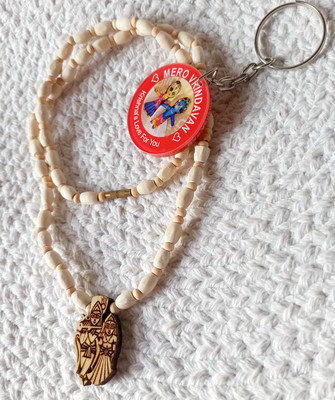 UAS ACHYUTA EXPERT TRADING CO UAS TULSI MALA WITH KRISHNA RADHA PADENT Wood Chain