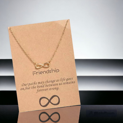 AVIRA ENTERPRISES Shiny friendship forever chain necklace Gold-plated Plated Alloy Chain