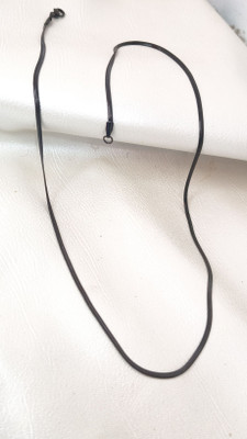 yuvaan crystal stainless steel chain for men black Stainless Steel Chain