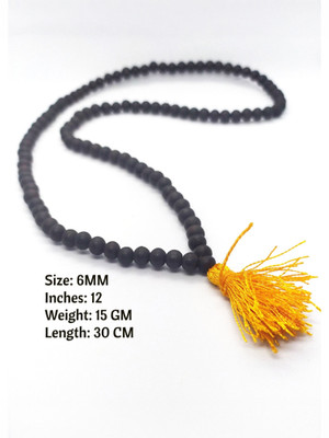Karungali 6mm Unpolished Natural Original Karungali Mala Wood Necklace