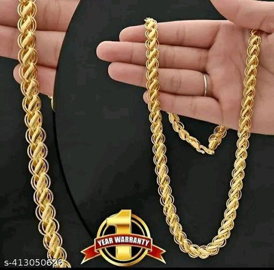 Bhumi09 Gold-plated Plated Brass Chain