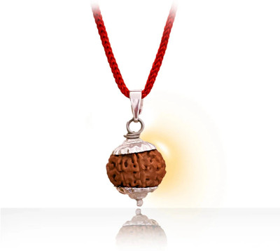 DIVINE HINDU Divine Hindu 7 Mukhi Rudraksha Bead | ISO Certified | for Men & Women Wood Chain