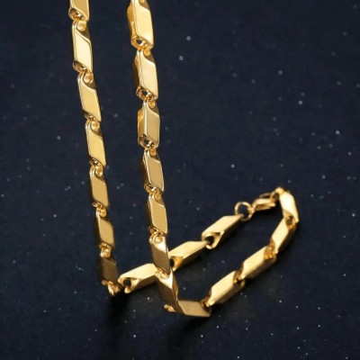 LASHIFY Fashion RIC.AA1 Gold-plated Plated Brass Chain